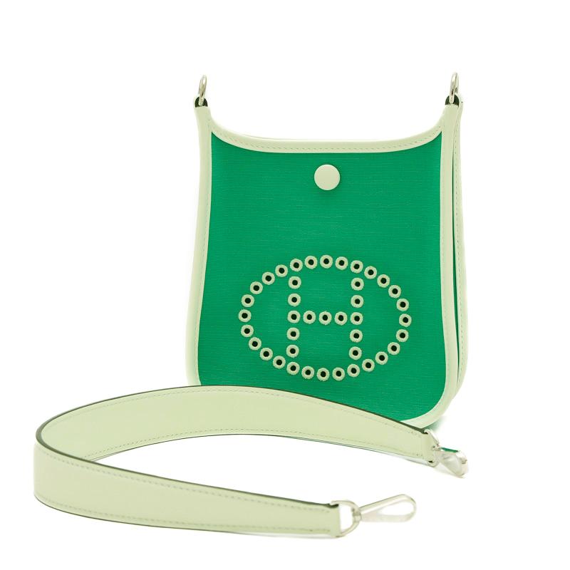 HERMES エルメス ネオ エブリン トワルオフィシエ ミントブルー 