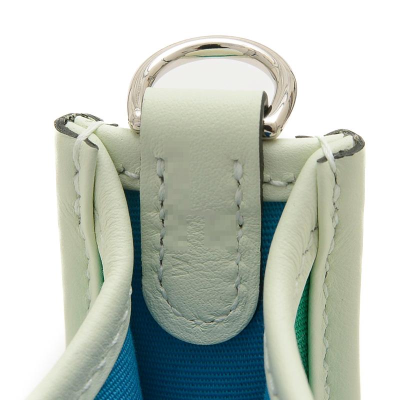 HERMES エルメス ネオ エブリン トワルオフィシエ ミントブルー 