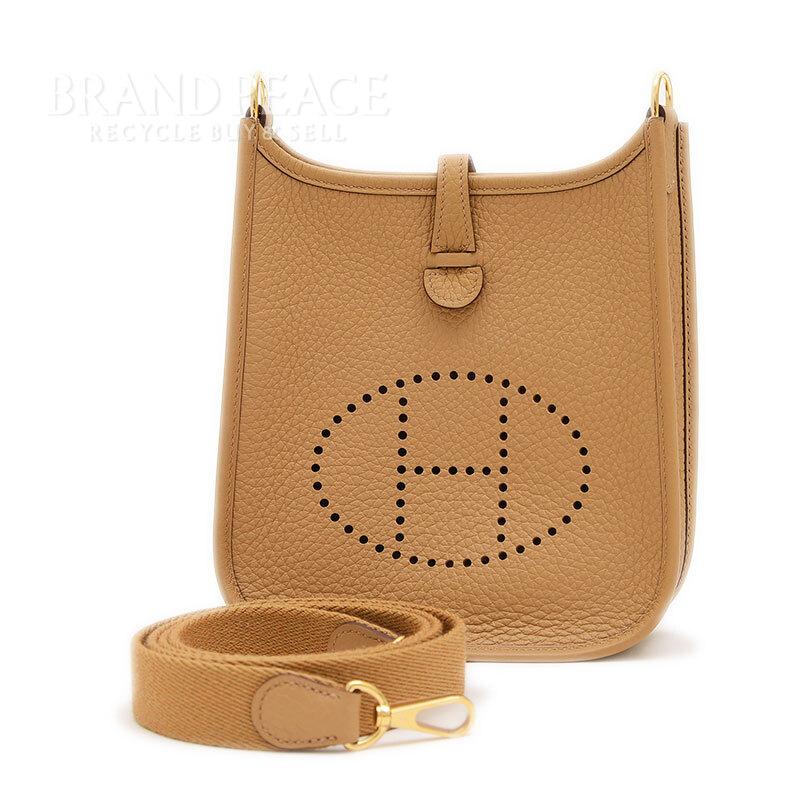 HERMES エルメス エブリンTPM トリヨン ビスキュイ ゴールド金具 B刻印  