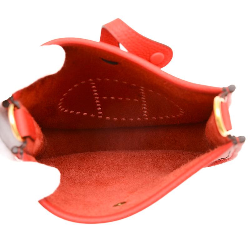 HERMES エルメス エブリンTPM トリヨン ルージュクー ゴールド金具 U 
