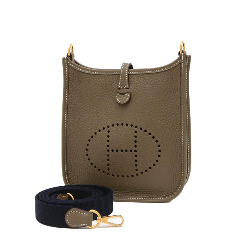 エルメス エブリンTPM トリヨン エトゥープ ゴールド金具 W刻印  