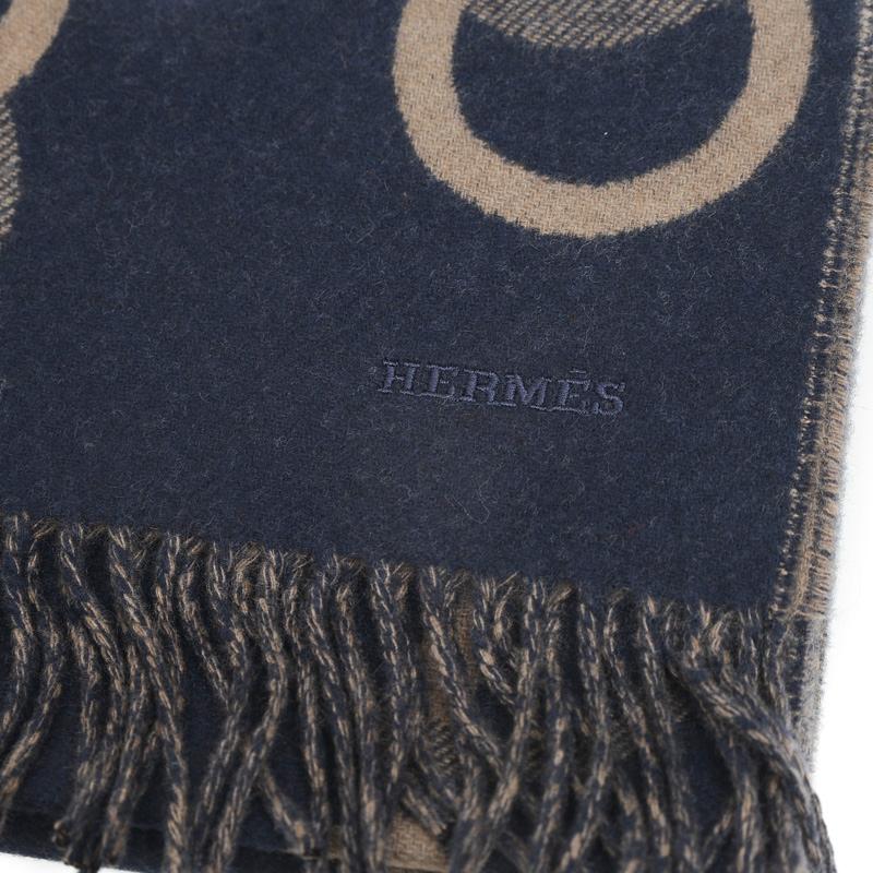 【ほぼ新品】HERMES エトゥープマフラー 23071912_1.jpg