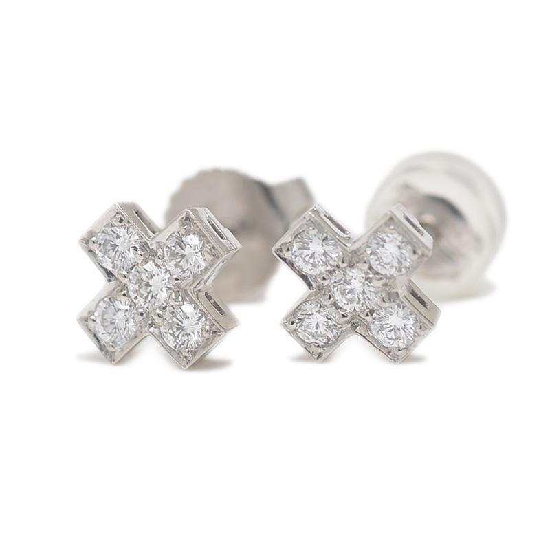 ティファニー ピアス ダイヤ ダイヤモンド クルーシーフォーム クロス  