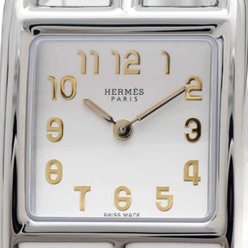 腕時計 HERMES エルメス マザーオブパール ケープコッド PM 時計 美品 腕時計 HERMES エルメス マザーオブパール ケープコッド PM 時計