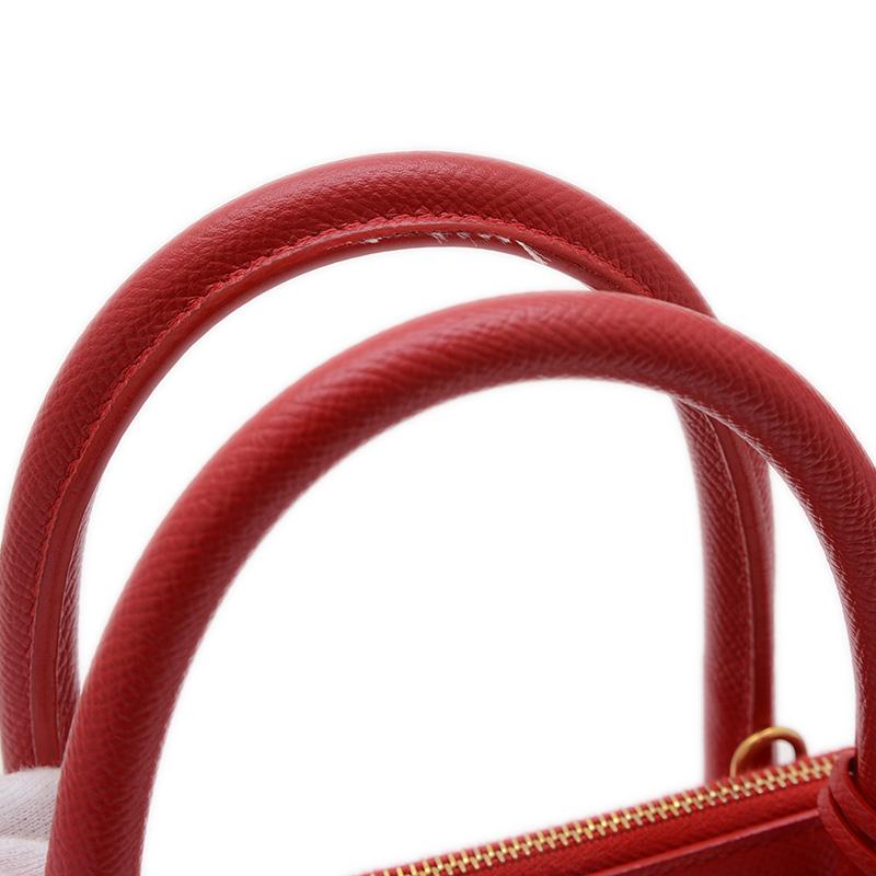 BALENCIAGA 赤 レザー 2wayショルダーバッグ ヴィルトップハンドル