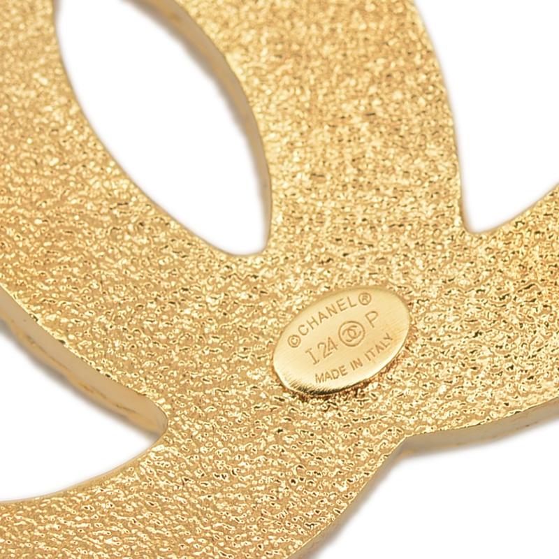 シャネル　ブローチ　刻印あり　ココマーク　値引き不可 ヴィンテージシャネル CHANEL ココマーク ブローチ ライン