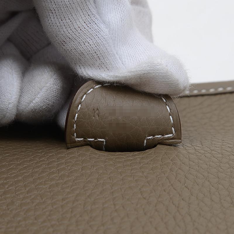 HERMES エルメス エブリン3 PM トリヨン エトゥープ シルバー金具 K 
