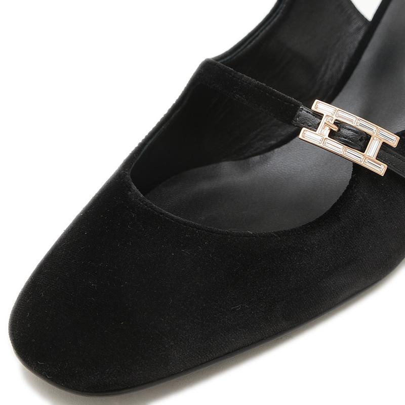 HERMES（エルメス） パンプス ジャッキー 50 ベロワ/クリスタル