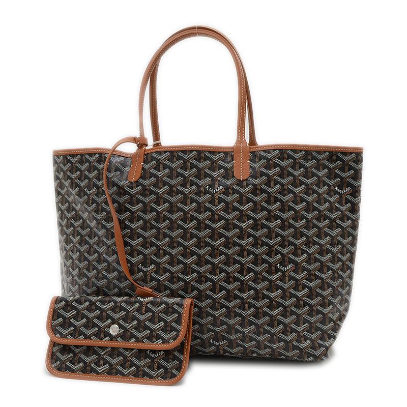 美品 ゴヤール GOYARD サンルイ PM ブラウン トートバッグ GOYARD ゴヤール サンルイPM トートバッグ ゴヤールディンキャンバス