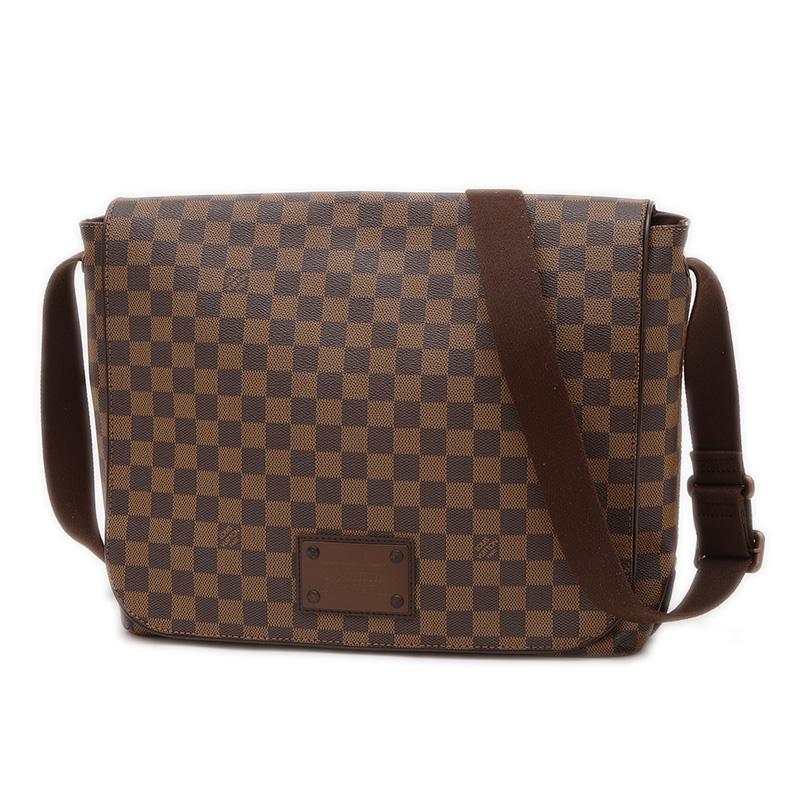 【美品】 VUITTON　ショルダーバック　斜め掛け　ブルックリン　ダミエ 美品 LOUIS VUITTON ダミエ ブルックリンGM ショルダーバッグ
