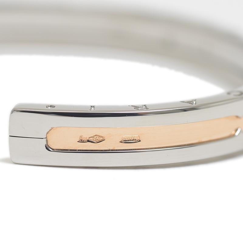 BVLGARI ステンレスk18 オープンバングルB.zero 1 BVLGARI/ブルガリ】 ブレスレット B-ZERO 1/ビーゼロワン