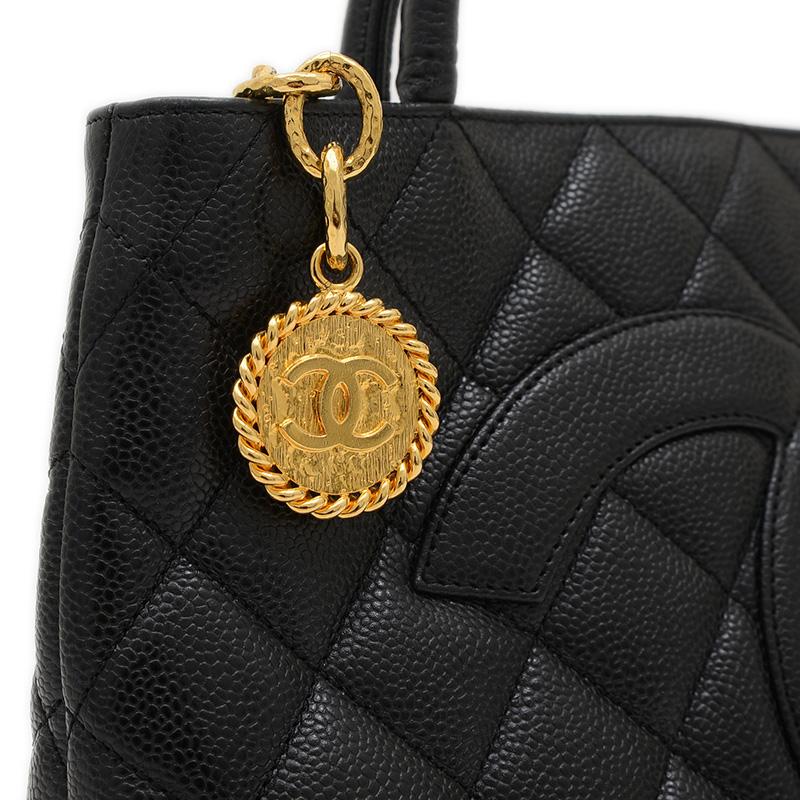CHANEL シャネル 復刻トート トートバッグ キャビアスキン ブラック 