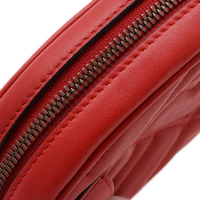 GUCCI（グッチ） GGマーモント キルティング ベルトバッグ レザー