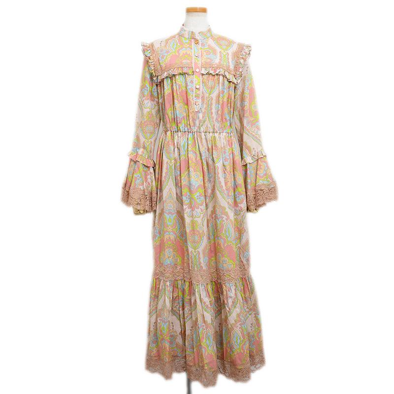 GUCCI（グッチ） フォークロア マキシワンピース コットン マルチ