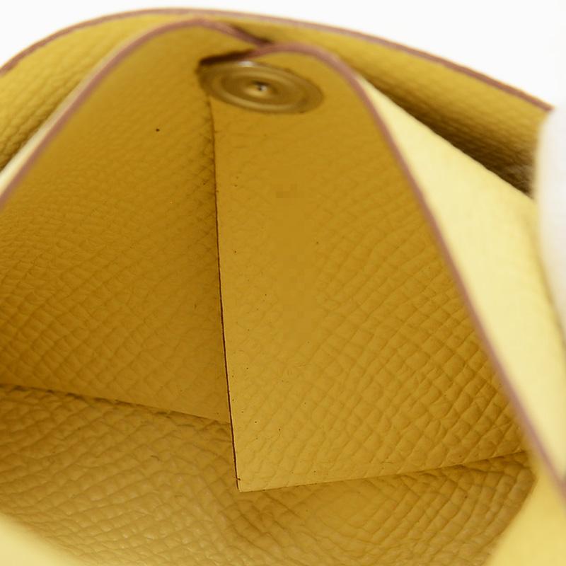 HERMES エルメス バスティア コインケース エプソン ジョーヌプッサン  
