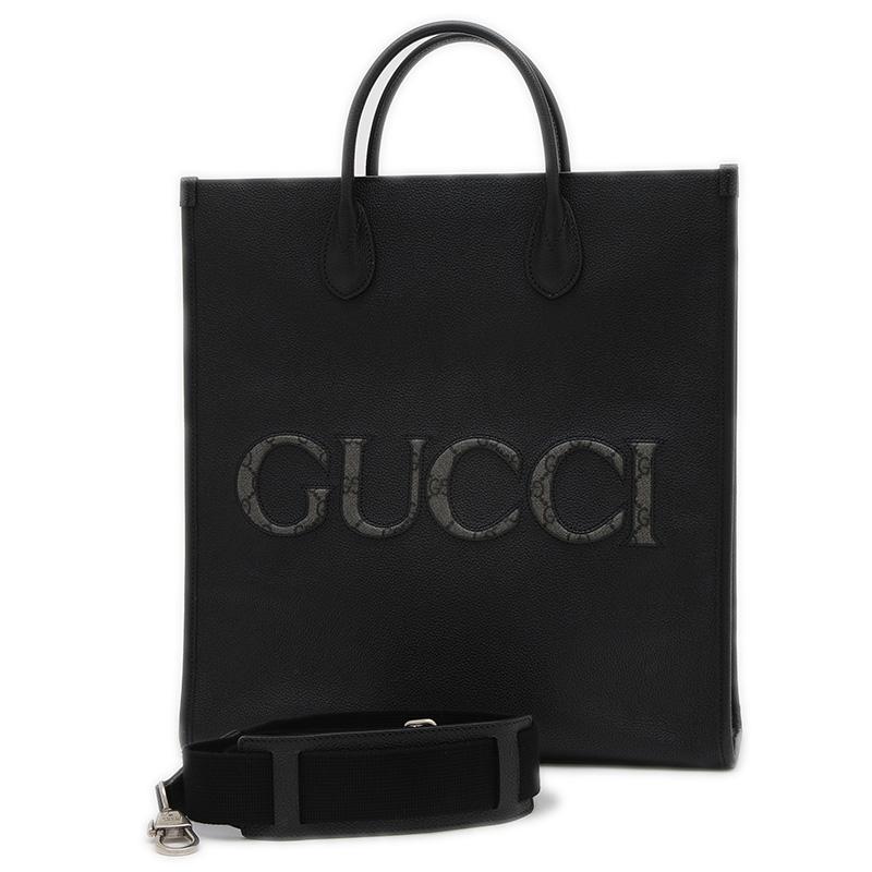 GUCCI ラジャートートバッグ GGスプリーム GUCCI グッチ GGスプリーム ラージ トートバッグ ブラック 770975