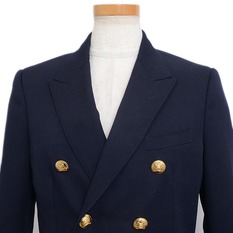 セリーヌ CELINE ジャケット 34 CELINE（セリーヌ） テーラードジャケット ダブル ウール ネイビー