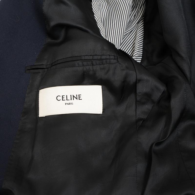 セリーヌ CELINE ジャケット 34 CELINE（セリーヌ） テーラードジャケット ダブル ウール ネイビー