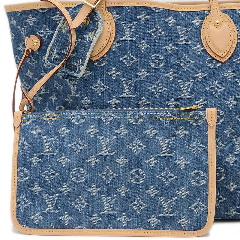 LOUIS VUITTON ルイ・ヴィトン モノグラムデニム ネヴァーフルMM  