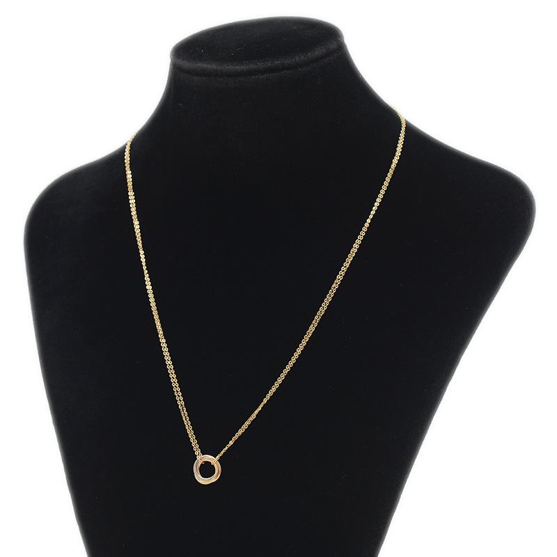 カルティエ トリニティペンダントトップ スリーカラー K18YG/WG/PG Cartier（カルティエ） トリニティ ネックレス スリーカラーゴールド