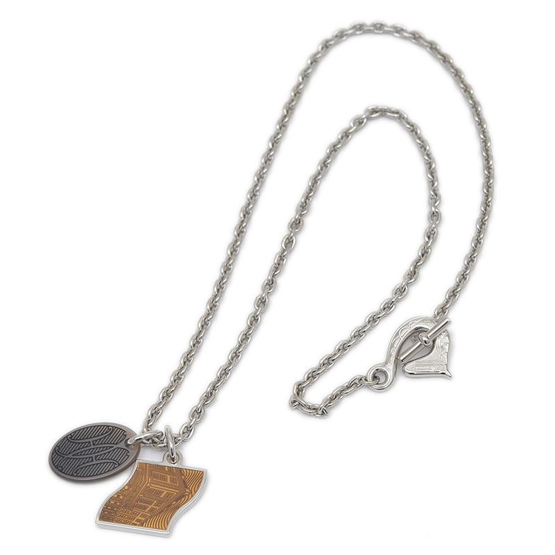 HERMES エルメス メヤンス バッファローホーン ネックレス レディース HERMES（エルメス） パラード ネックレス バッファローホーン シルバー