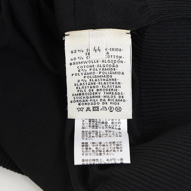 HERMES（エルメス） 半袖ニット シルク混 ブラック レディース #44