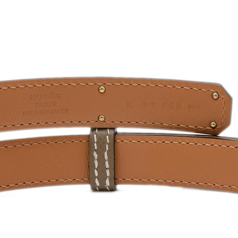 HERMES エルメス ケリーベルト 18 エプソン エトゥープ ローズゴールド