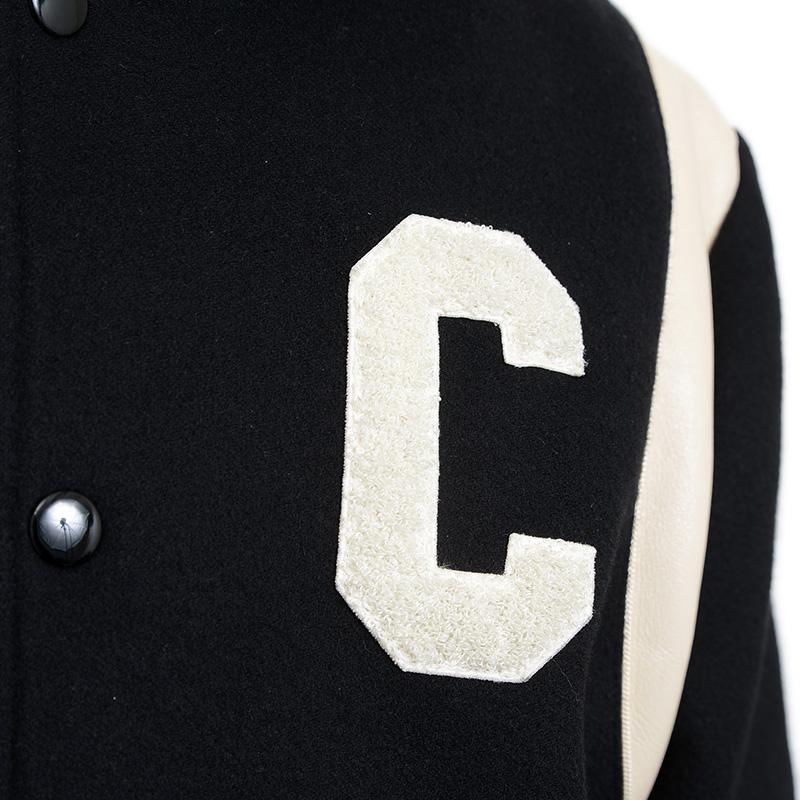 CELINE（セリーヌ） フード付きテディジャケット スタジャン ウール