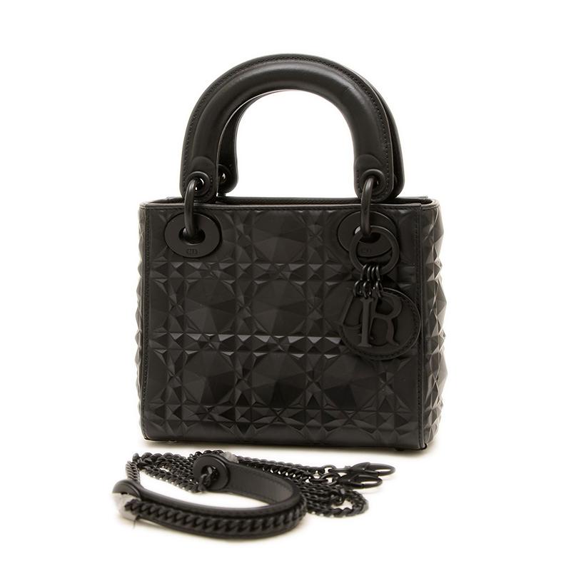 Dior ディオール レディディオール ミニ カナージュ ショルダーバッグ