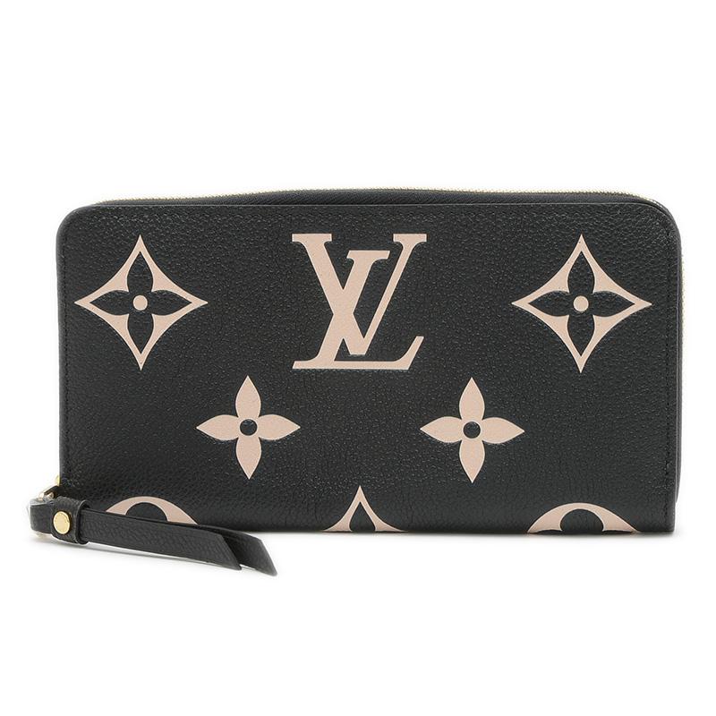 【最高級美品】ルイヴィトン アンプラント ジッピーウォレット 黒 A383 LOUIS VUITTON（ルイ・ヴィトン） アンプラント ジッピーウォレット 長