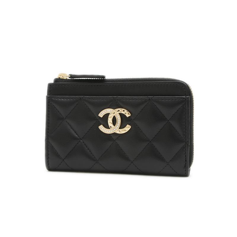 74 CHANEL ケース　マトラッセ　ラムスキン CHANEL（シャネル） マトラッセ フラグメントケース ラムスキン