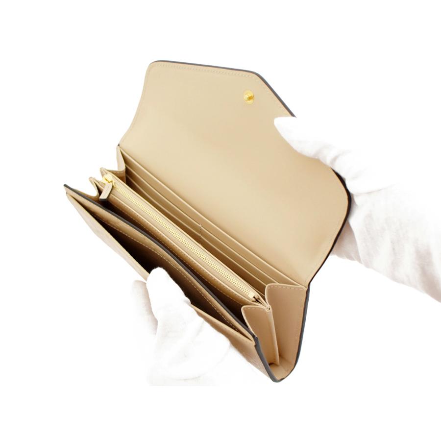 GUCCI GGスプリーム レザー ウォレット 二つ折り長財布　白　ベージュ GUCCI（グッチ） グッチ財布 二つ折り長財布 レディース メンズ GG