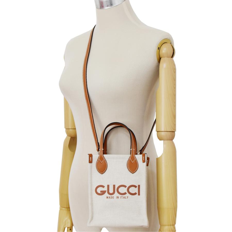 グッチ バッグ GUCCI レディース メンズ  2WAYバッグ キャンバス スーパーミニショルダーバッグ 斜め掛け GUCCI プリント 799300の画像