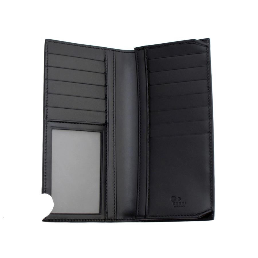グッチ 財布 GUCCI 長財布 札入れ 小銭入れなし メンズ スリムタイプ グッチシマ 779828 ブラック アウトレットの画像