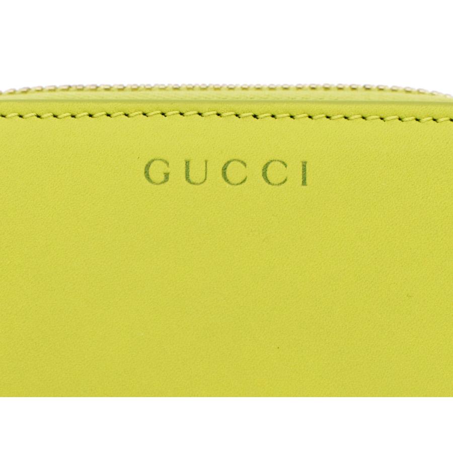 希少✨️グッチ　二つ折り財布 ボスコ GG スプリーム　PVC グリーン 黄色 GUCCI（グッチ） 財布 二つ折り財布 レディース バンブー付き スモール
