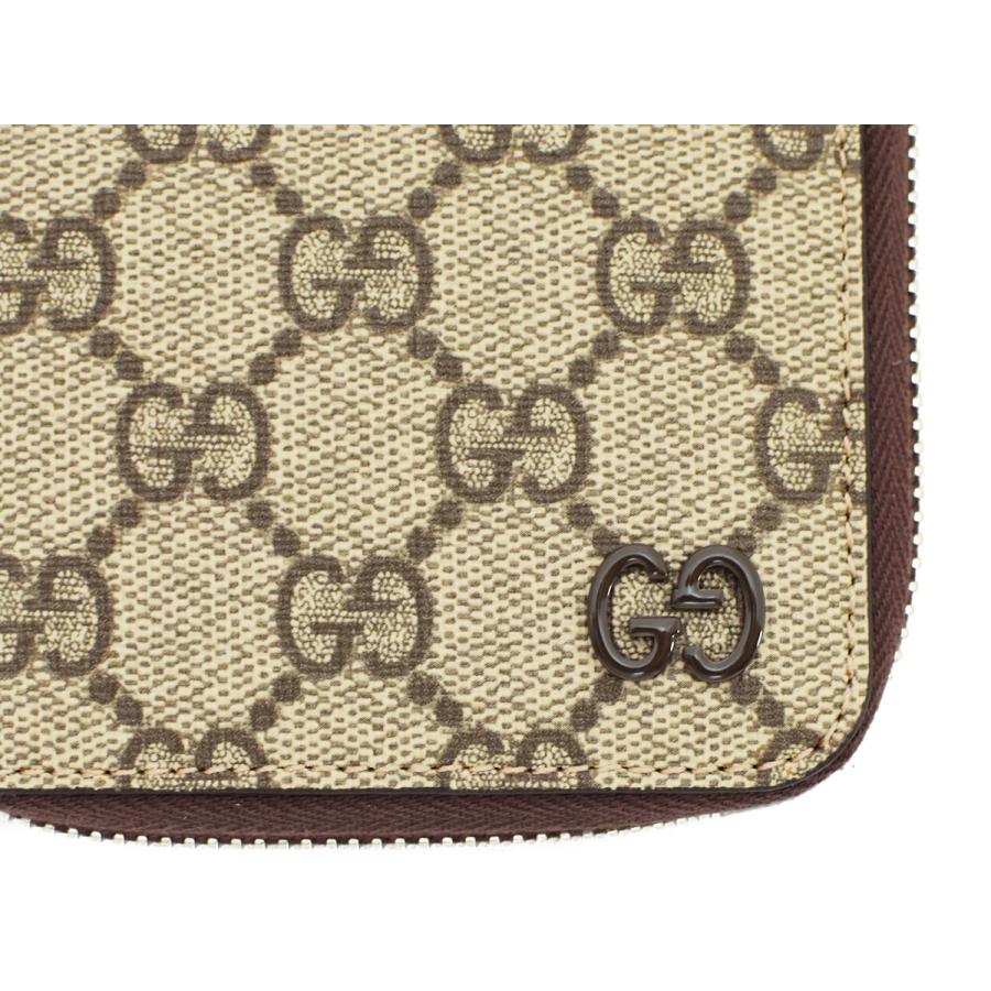 GGキャンバス グッチ 財布 GUCCI ラウンドファスナー長財布 メンズ