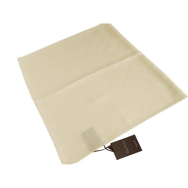 GG グッチ ストール マフラー GUCCI シルク入り GG柄 大判45×180cm