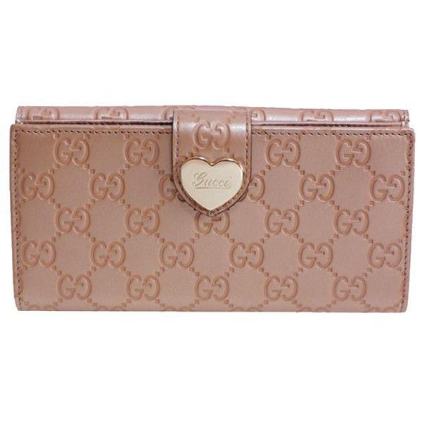 グッチ 財布 GUCCI Wホック長財布 レディース グッチシマ ハート ピンク系 203550 :g-326:brandream - 通販