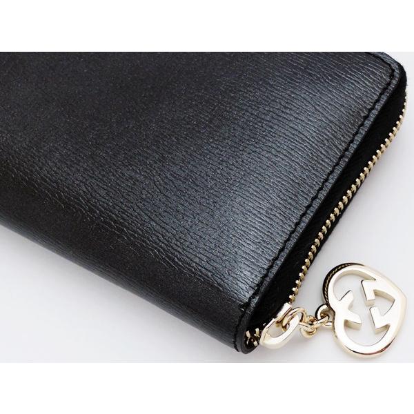 グッチ 財布 GUCCI ラウンドファスナー長財布 レディース シャイニー  
