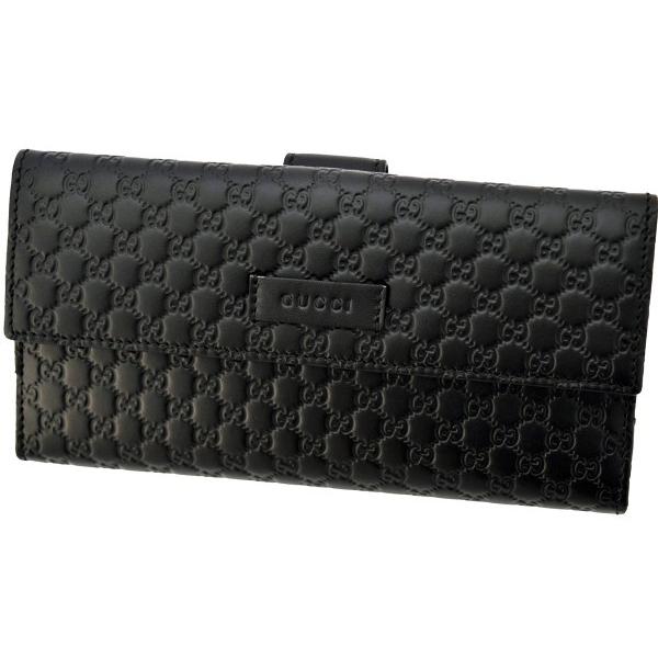 美品　GUCCI 長財布　Wホック　レザー　ブラック　G金具　メンズ グッチシマ グッチ財布 GUCCI Wホック長財布 レディース マイクロ