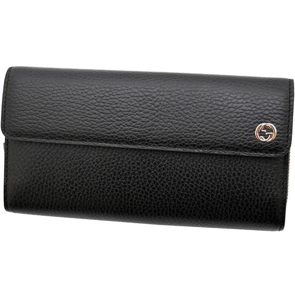 GUCCI グッチ 財布 ラウンドファスナー長財布 メンズ ブラック