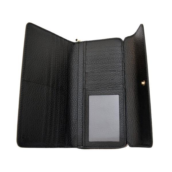 箱付き✨グッチ 長財布 ラウンドファスナー インプリメ メタリックGG柄 黒 GUCCI（グッチ） 財布 ラウンドファスナー長財布 メンズ ブラック
