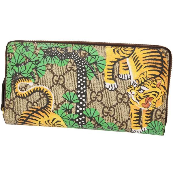 GGキャンバス グッチ 財布 GUCCI ラウンドファスナー長財布 メンズ