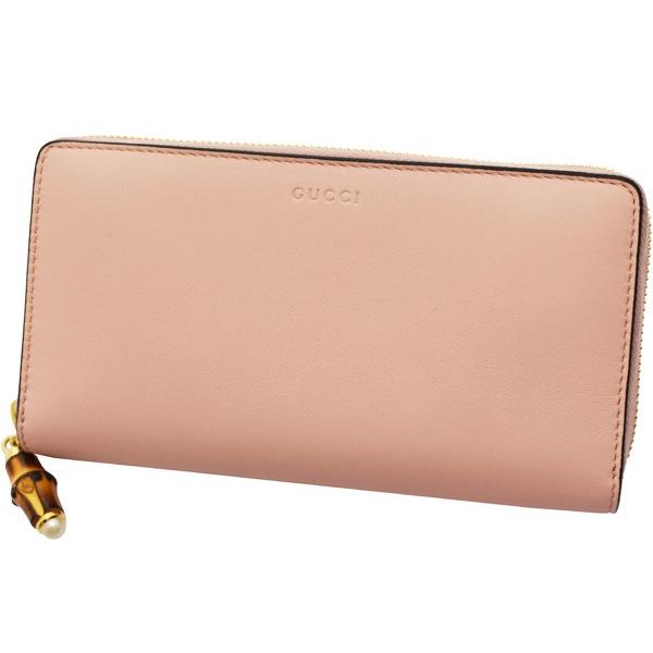 バンブー グッチ 財布 GUCCI ラウンドファスナー長財布 レディース  