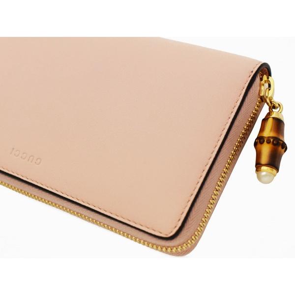 バンブー グッチ 財布 GUCCI ラウンドファスナー長財布 レディース  