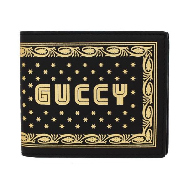 【正規品 未使用品】GUCCI グッチ グッチシマ　二つ折り財布 ゴールド GUCCI（グッチ） グッチ財布 二つ折り財布 メンズ GUCCYプリント