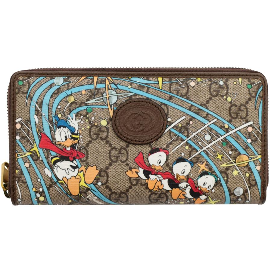 GGキャンバス グッチ 財布 GUCCI ラウンドファスナー長財布 メンズ