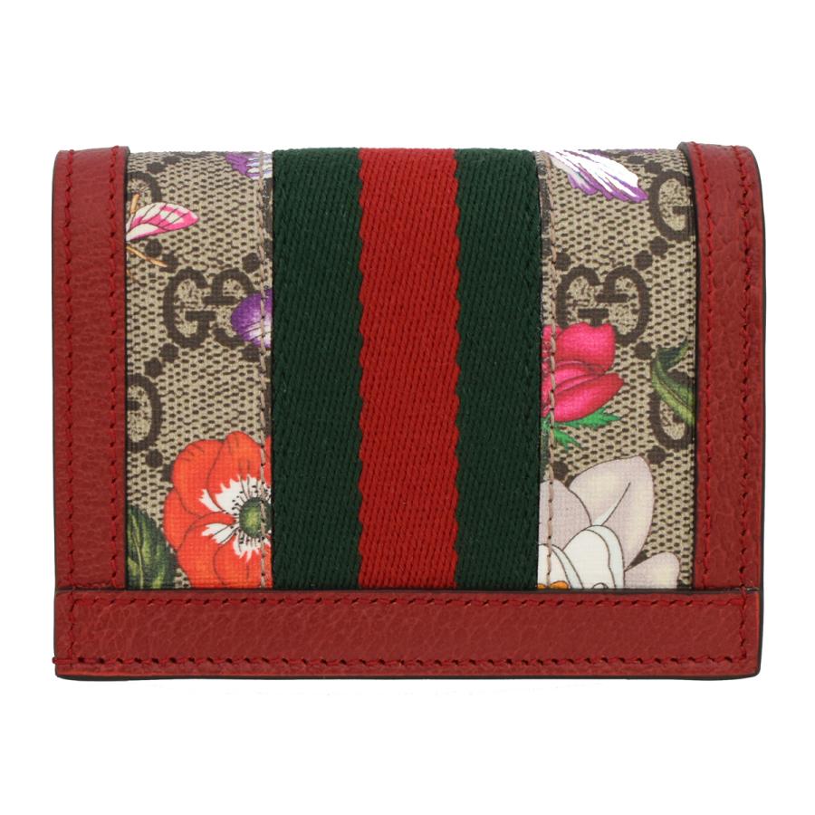 グッチ 財布 GUCCI カードケースウォレット レディース オフィディア フローラ GGスプリーム 523155 :g-903