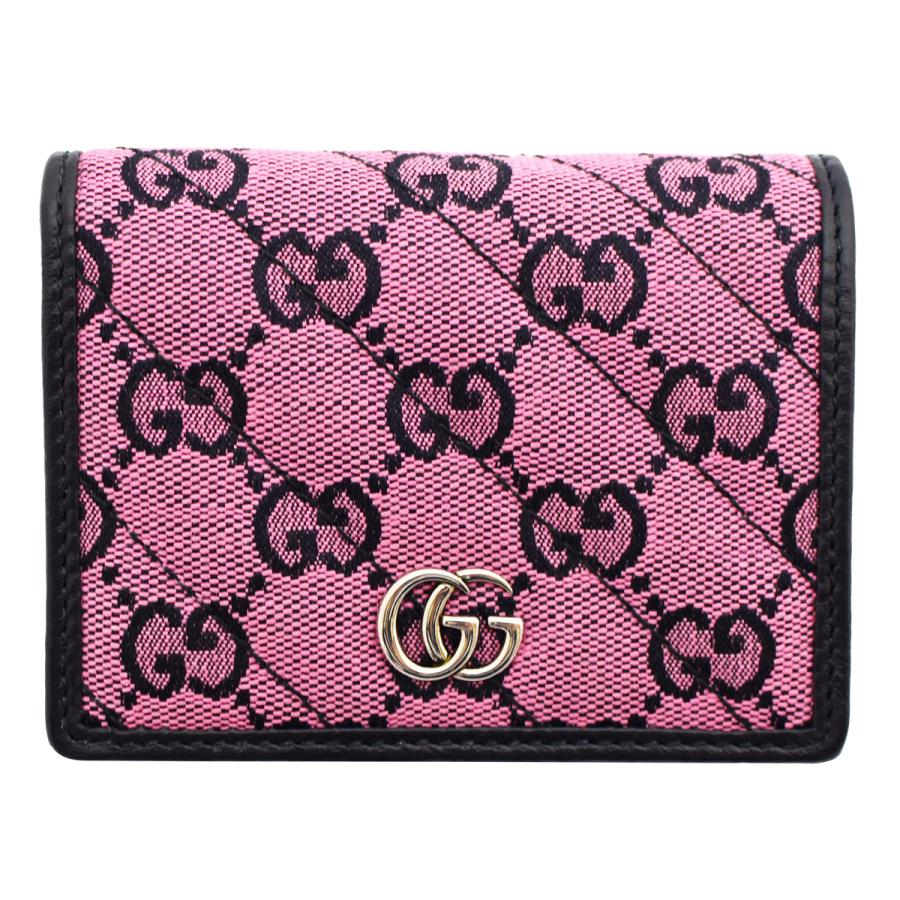 グッチ 財布 GUCCI カードケースウォレット レディース GGマーモント マルチカラー 466492 ピンク×ブルー  :g-914:brandream - 通販 - Yahoo!ショッピング