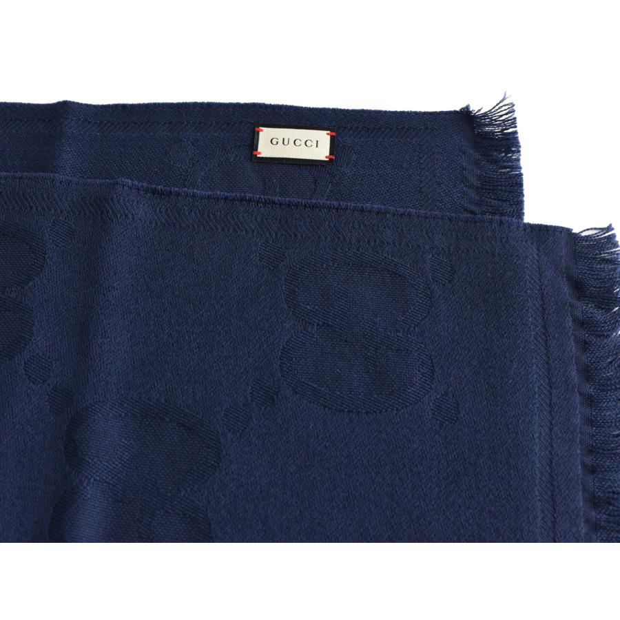 GG グッチ ストール マフラー GUCCI ダブルジャガード 大判45×195cm GG 